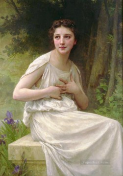 Reflexion Realism William Adolphe Bouguereau Oil Paintings